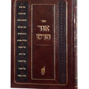 אור חדש – יום כפור סוכות ושמחת תורה