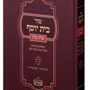 טור בית יוסף / שיח מרן [או"ח קסו-רא]