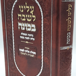 עלינו לשבח בכונה