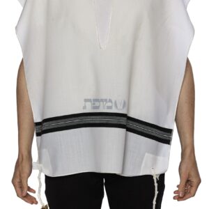 טלית קטן לבן חלק – מופת