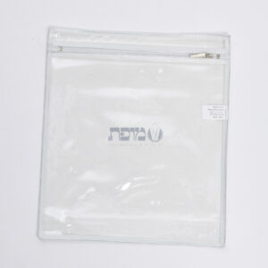 שקית שקופה עם סגירת רוכסן