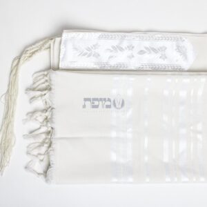 טלית מופת – מודים – לבן מבריק