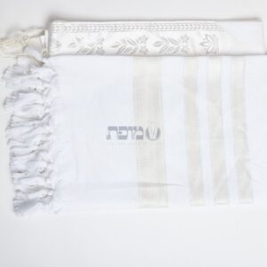טלית מופת – כותנה – לבן