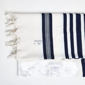 טלית מופת – ישתבח – כחול