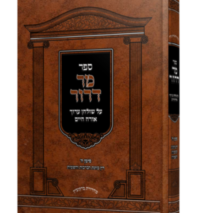מר דרור על שוע אורח חיים – כוונת השמות והברכות